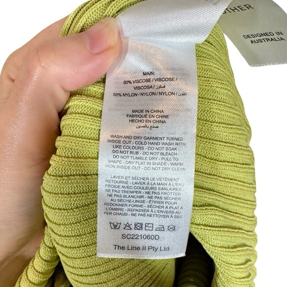 Significant Other Skye Cutout Ribbed Backless Midi Dress In Avocado sz:AU10/US6 - Picture 14 of 16